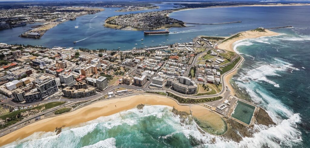 Newcastle, NSW from the air